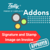 Tally Solutions to Print Tamp and Signature on Printed Invoices .