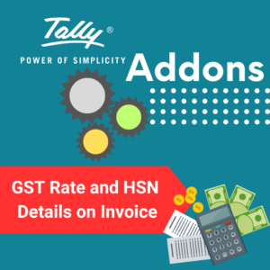 Print GST Rate , HSN On Invoice